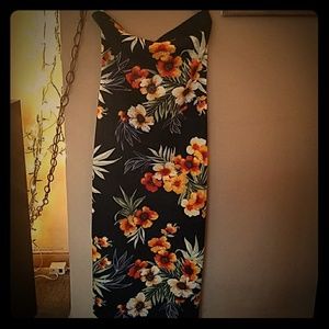 Strapless Hawaiian dress